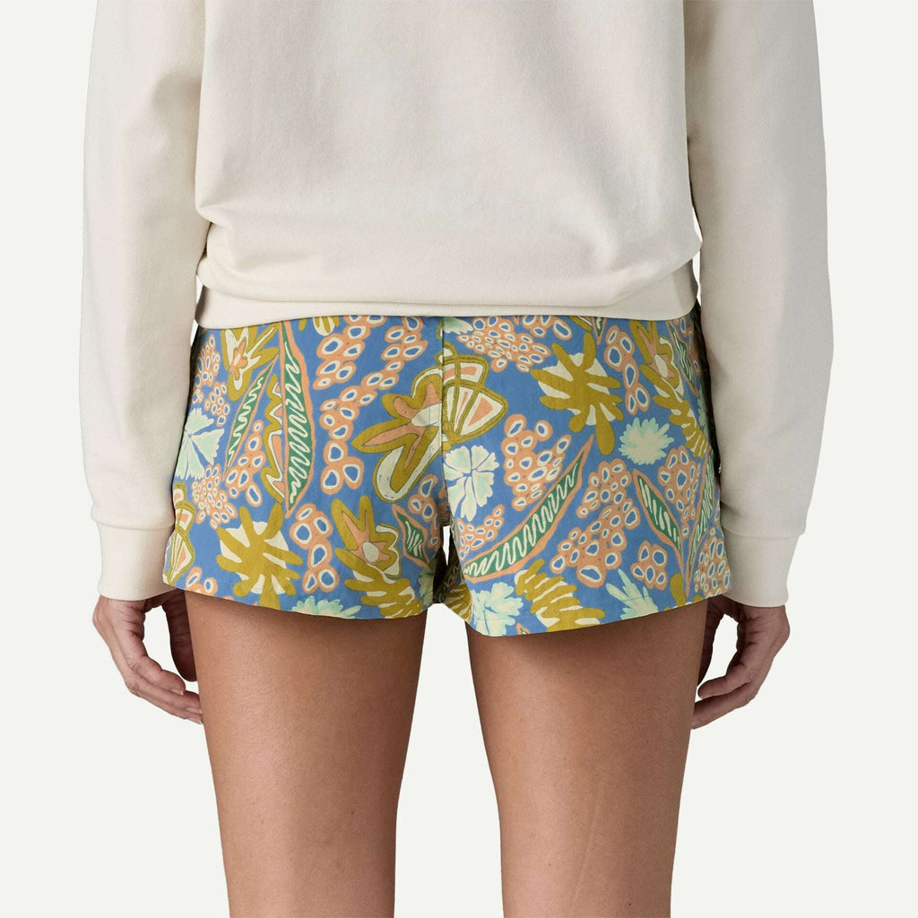 Patagonia Women's Barely Baggies™ Shorts - 2½"-Flourish:Abundant Blue | Patagonia | - Northshore Newquay - Surf/Skate Shop