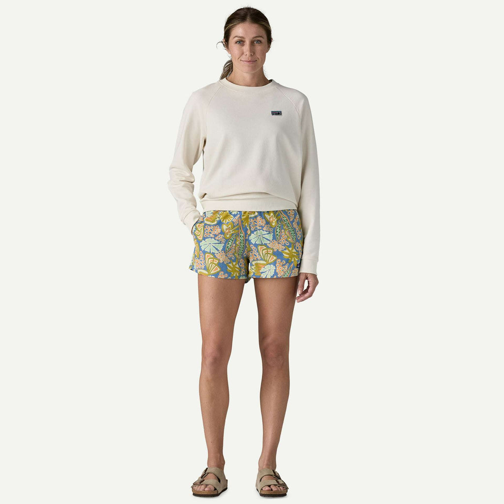 Patagonia Women's Barely Baggies™ Shorts - 2½"-Flourish:Abundant Blue | Patagonia | - Northshore Newquay - Surf/Skate Shop