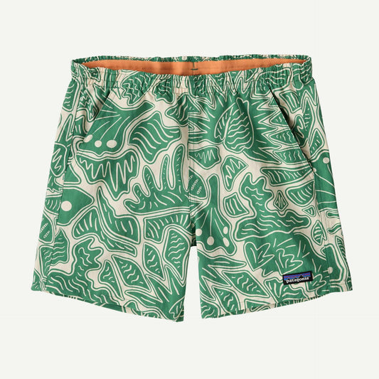 Patagonia Women's Women's Baggies™ Shorts - 5"-Bees and Flowers: Heartleaf Green XL | Patagonia |