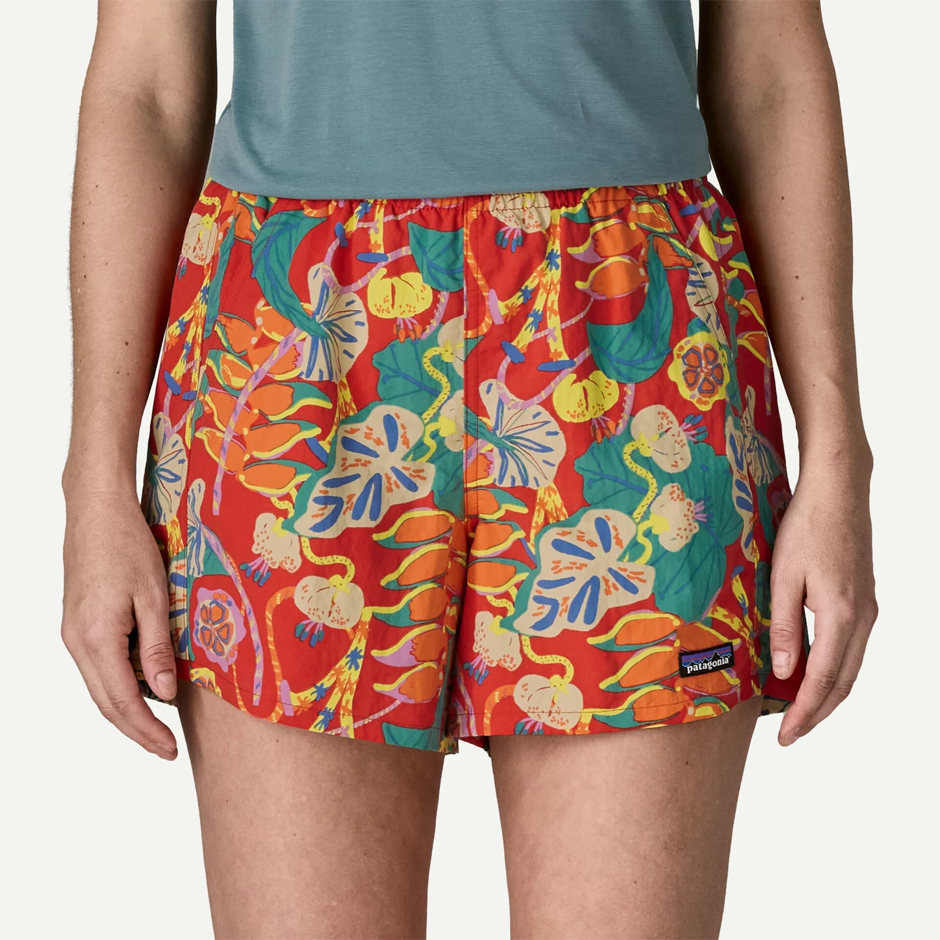 Patagonia Women's Baggies™ Shorts - 5"-Tropical climb/Hot Ember | Patagonia | - Northshore Newquay - Surf/Skate Shop