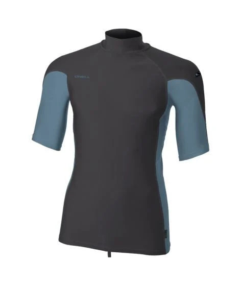 O'Neill Hyperfreak Skins S/S Rash Guard - Tempered Steel/Blue Fusion | O'neill | - Northshore Newquay - Surf/Skate Shop