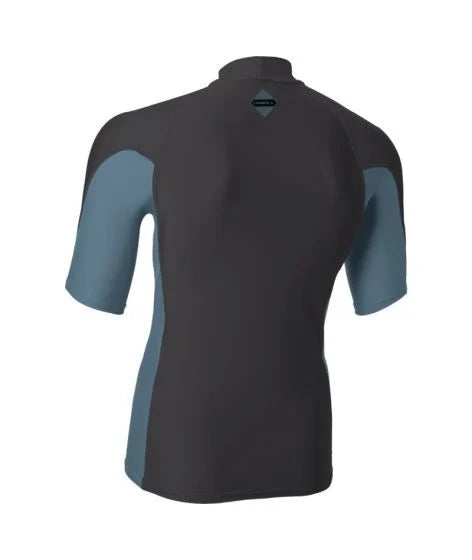O'Neill Hyperfreak Skins S/S Rash Guard - Tempered Steel/Blue Fusion | O'neill | - Northshore Newquay - Surf/Skate Shop