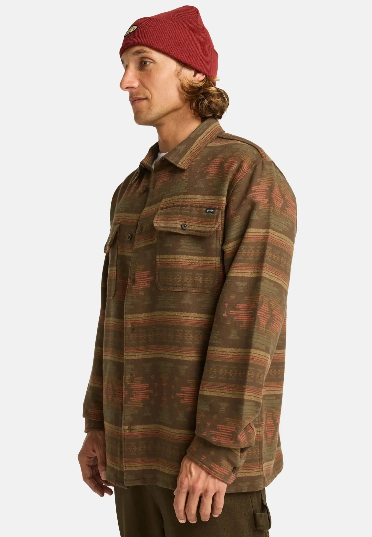 Billabong Offshore Flannel Shirt-Dark Cedar | Billabong | Shirt - Northshore Newquay - Surf/Skate