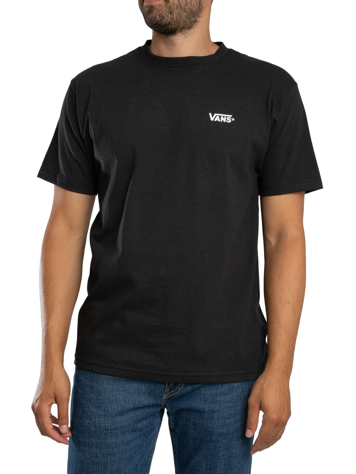 Vans New Left Chest SS Tee Black/White | Vans | - Northshore Newquay - Surf/Skate Shop