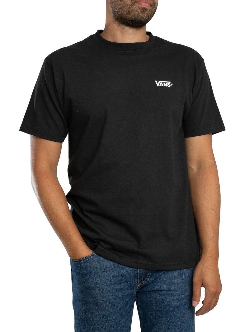 Vans New Left Chest SS Tee Black/White | Vans | - Northshore Newquay - Surf/Skate Shop