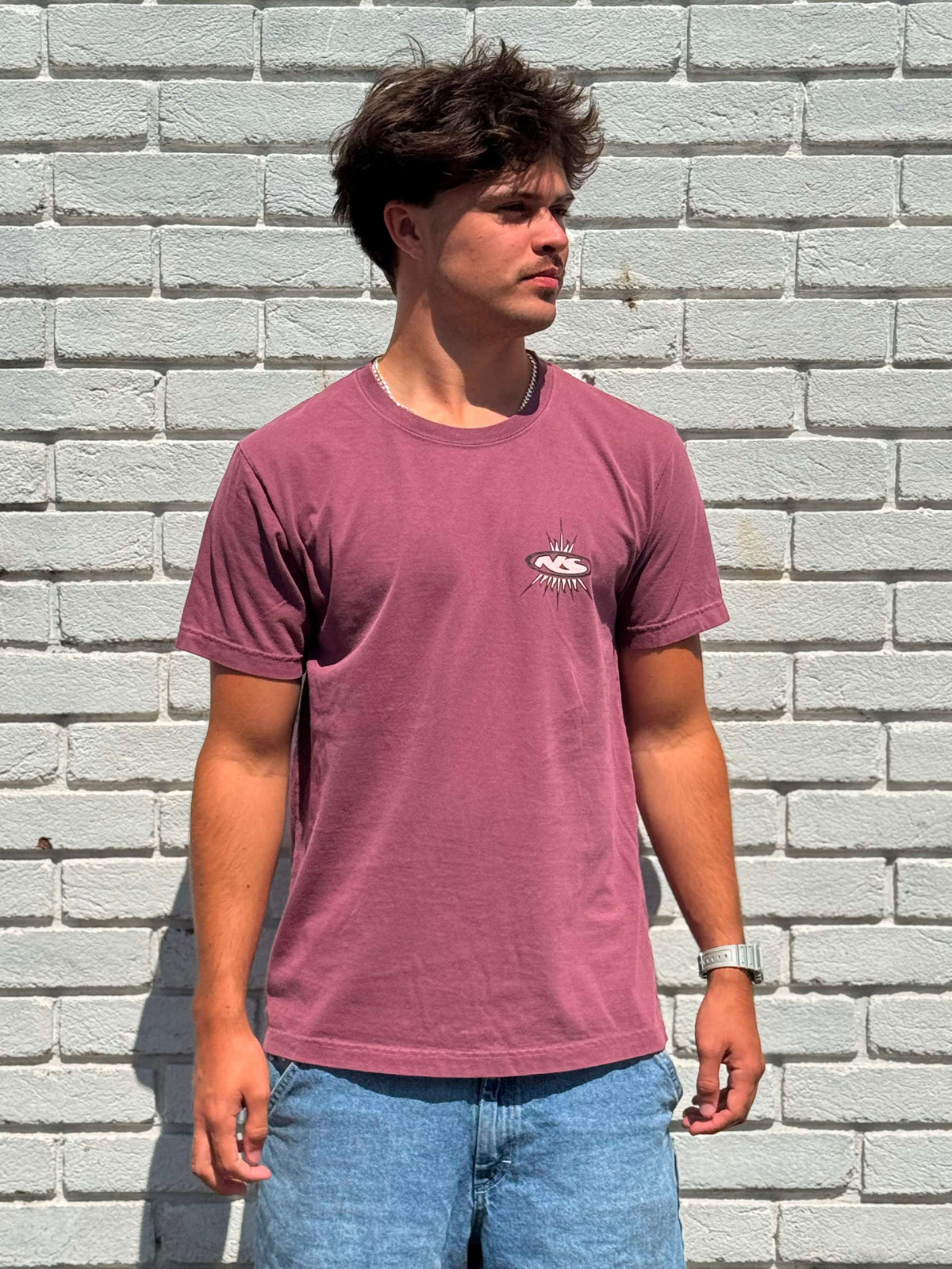 Northshore The 90s Vault T-Shirt- Washed Maroon | Northshore Surf Shop | - Northshore Newquay - Surf/Skate Shop