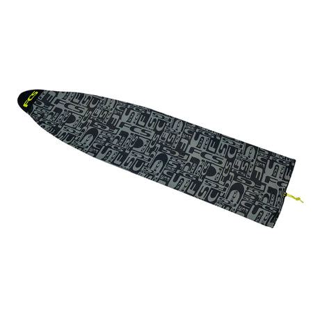 FCS STRETCH SURFBOARD COVER - coal lime | FCS | Surfboard Sock - Northshore Newquay - Surf/Skate Shop