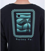 HURLEY EVD CHECKER PALM LONG SLEEVE TSHIRT | Hurley | - Northshore Newquay - Surf/Skate Shop