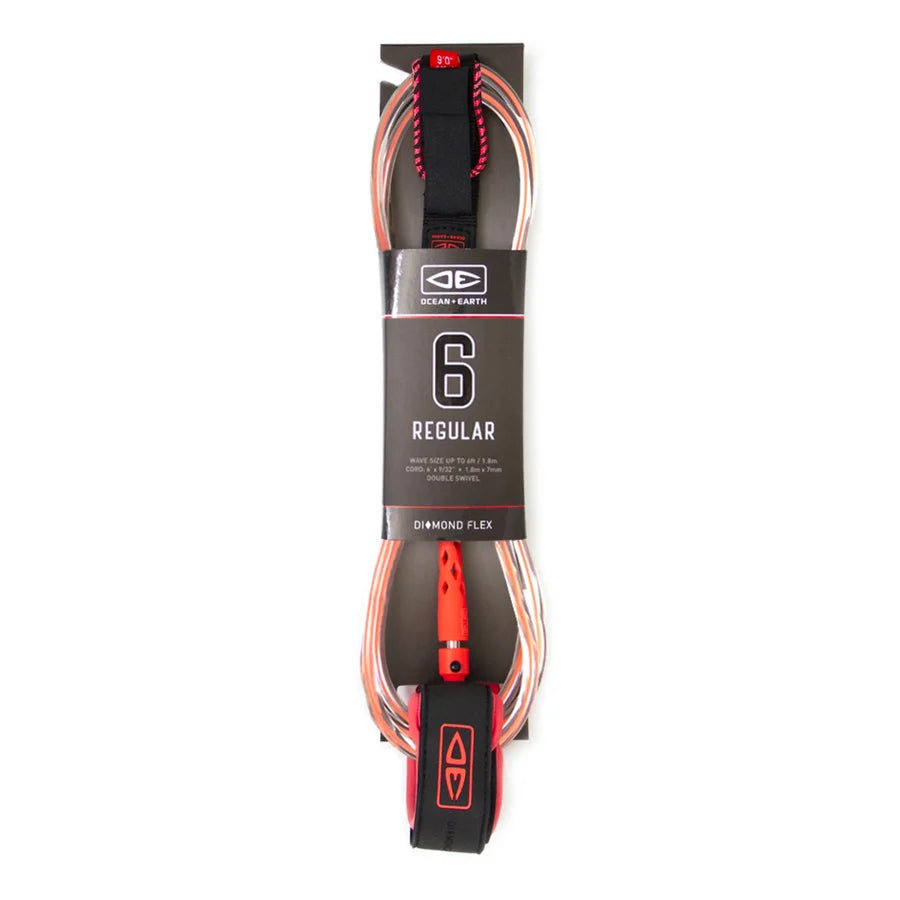 Ocean & Earth regular 6ft leash | Ocean & Earth | - Northshore Newquay - Surf/Skate Shop