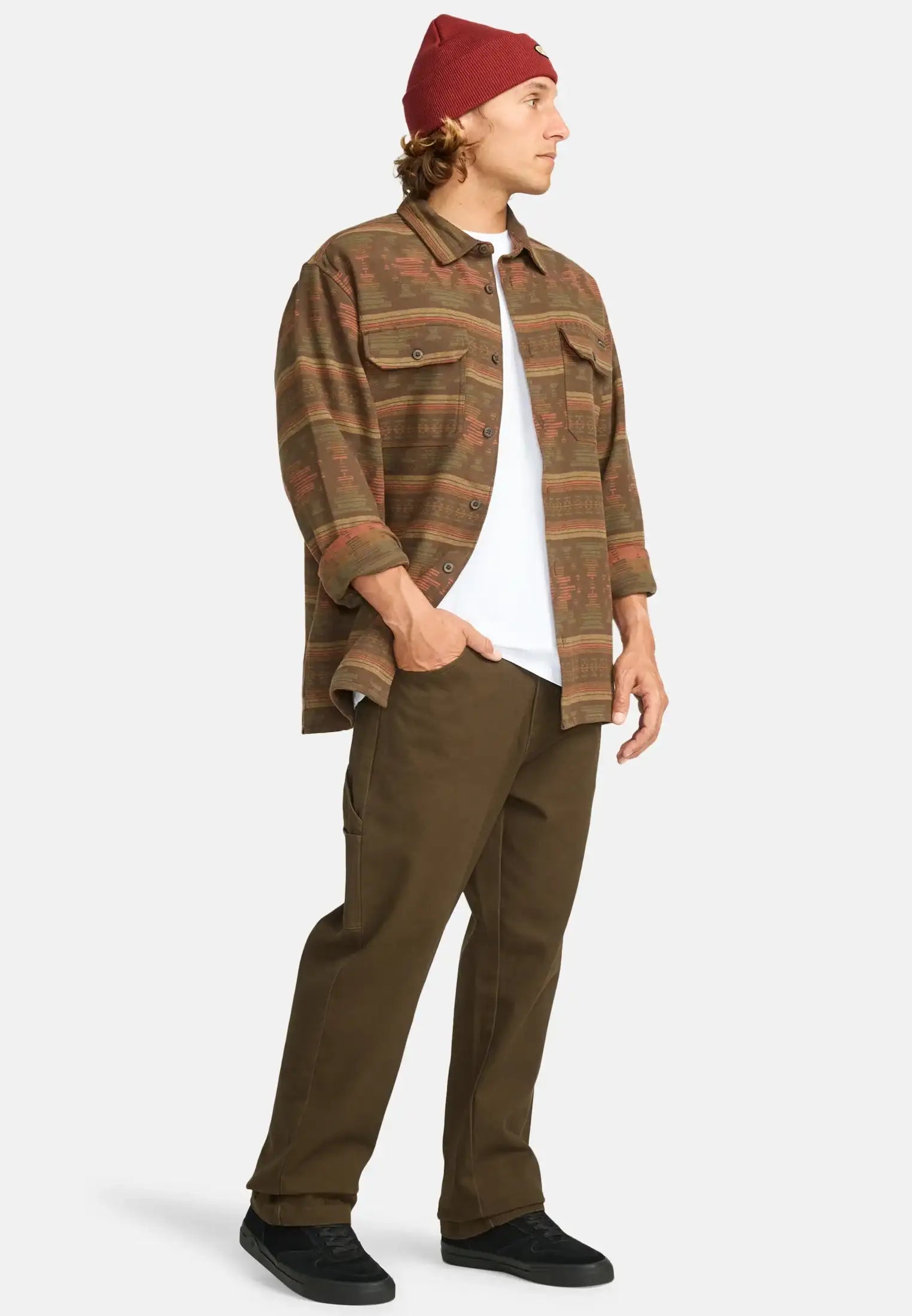Billabong Offshore Flannel Shirt-Dark Cedar | Billabong | Shirt - Northshore Newquay - Surf/Skate