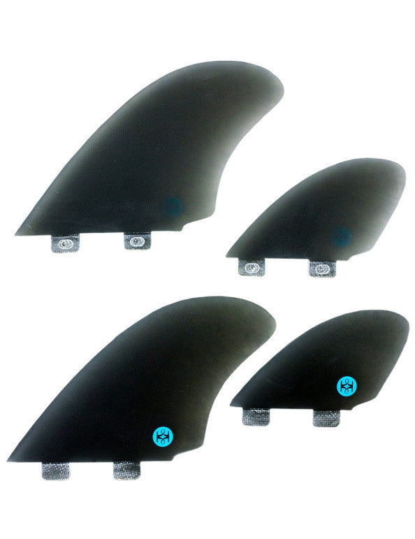 Koalition Keel Quad Fins Futures Smoke | Koalition | Surfboard Fins. - Northshore Newquay - Surf/Skate Shop