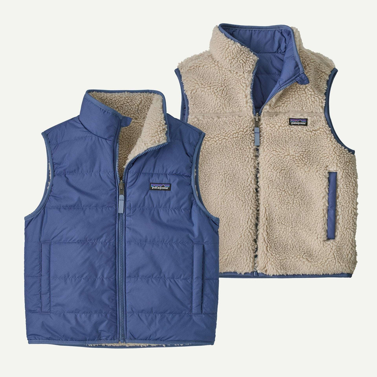 Patagonia Kids' Reversible Ready Freddy Vest-Current Blue | Patagonia | Kids Clothing - Northshore Newquay - Surf/Skate Shop