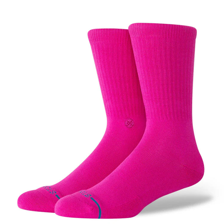 Stance Icon Socks - Fuschia | Stance | - Northshore Newquay - Surf/Skate Shop
