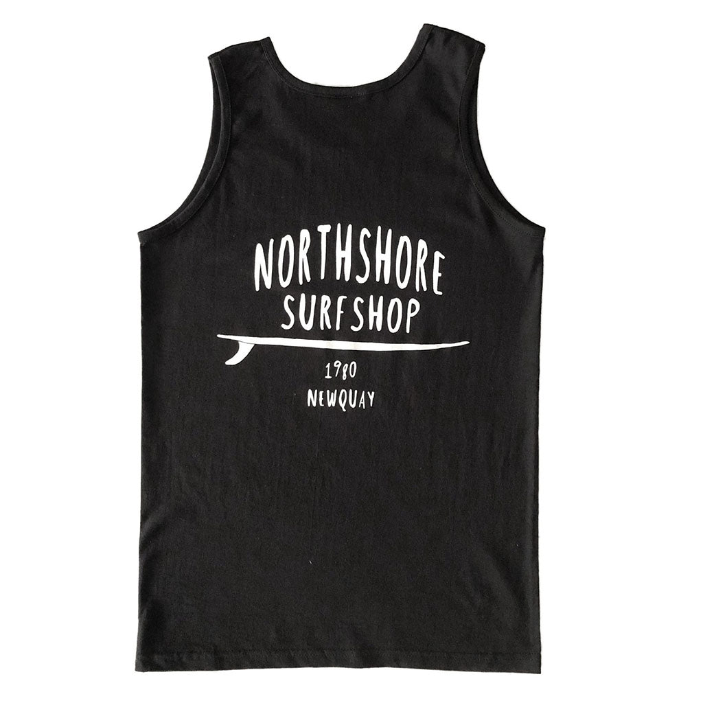 Classic Logo Vest | Black XXL | Northshore Surf Shop | Vest - Northshore Newquay - Surf/Skate Shop