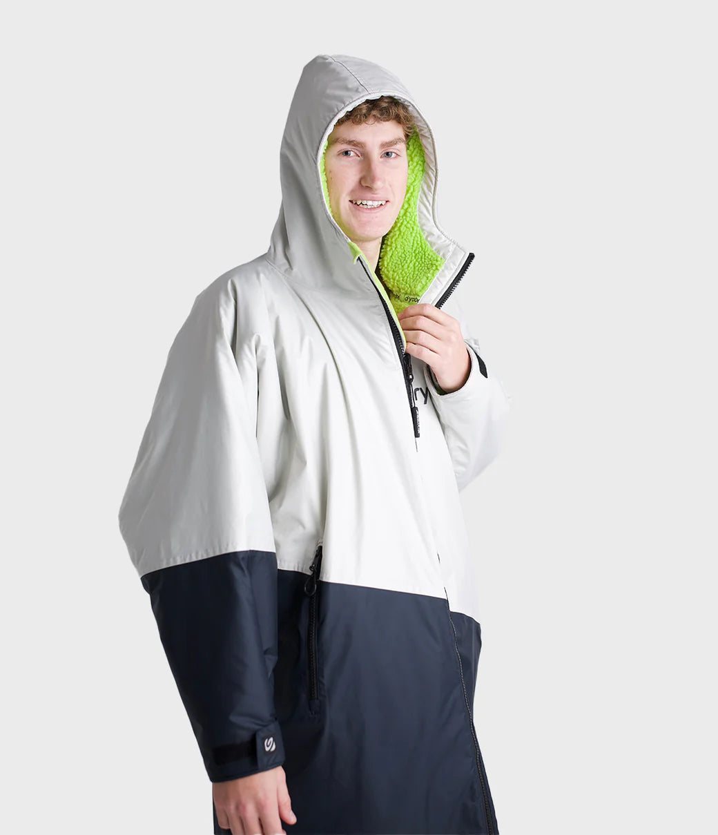Dryrobe Advance Long Sleeve Contrast - Anthracite/Lime | Dryrobe | - Northshore Newquay - Surf/Skate Shop