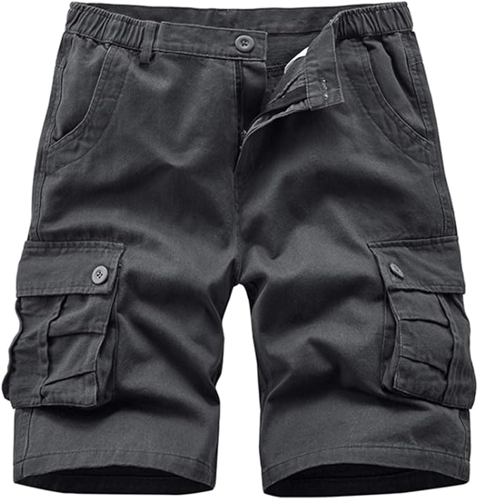 Men's Multi Pocket Cargo Shorts-Slate Blue | SRG Apparel |