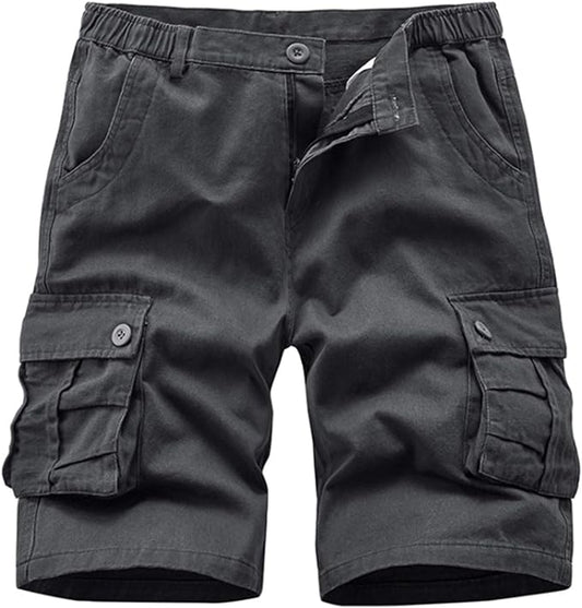 Men's Multi Pocket Cargo Shorts-Slate Blue | SRG Apparel |