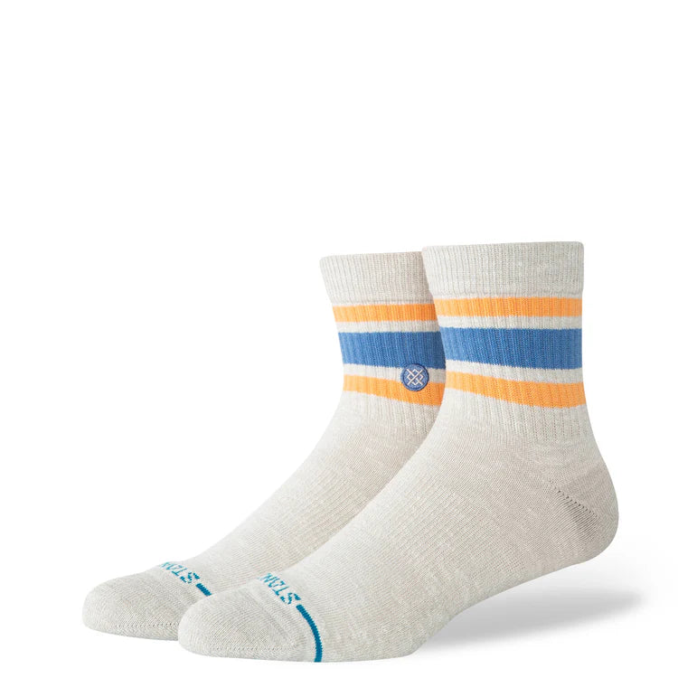 SLUB BOYD QUARTER SOCKS - HEATHER GREY | Stance | - Northshore Newquay - Surf/Skate Shop