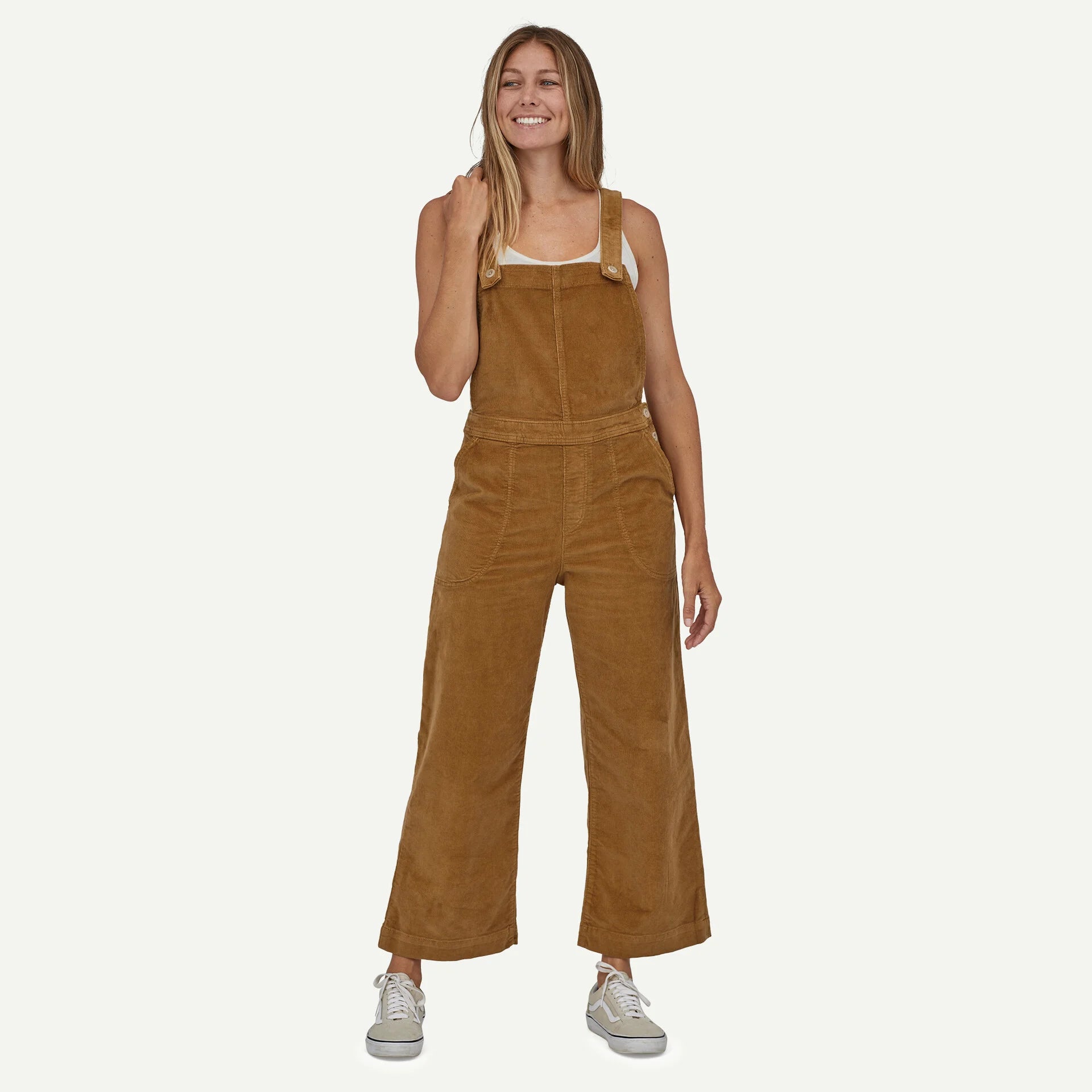 Patagonia Women's Stand Up® Cropped Corduroy Overalls-Nest Brown | Patagonia | Overalls - Northshore Newquay - Surf/Skate Shop