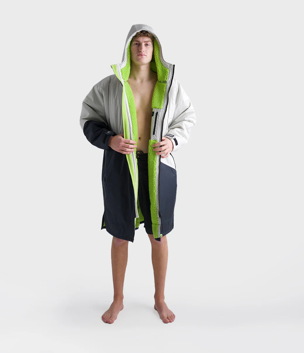 Dryrobe Advance Long Sleeve Contrast - Anthracite/Lime | Dryrobe | - Northshore Newquay - Surf/Skate Shop
