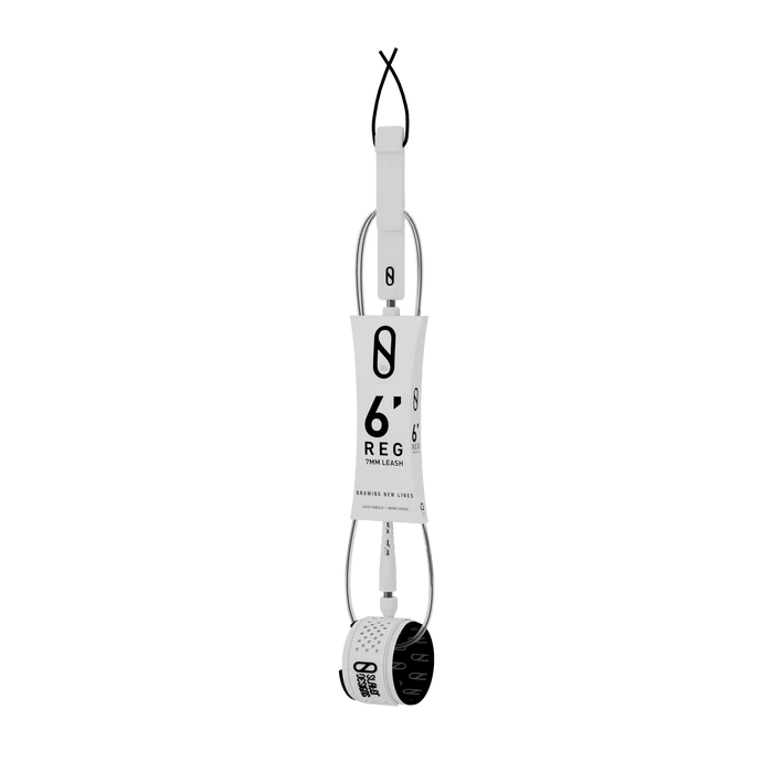 Slater designs 6ft Regular leash - white/clear White clear | Slater designs | Surfboard Leash - Northshore Newquay - Surf/Skate Shop