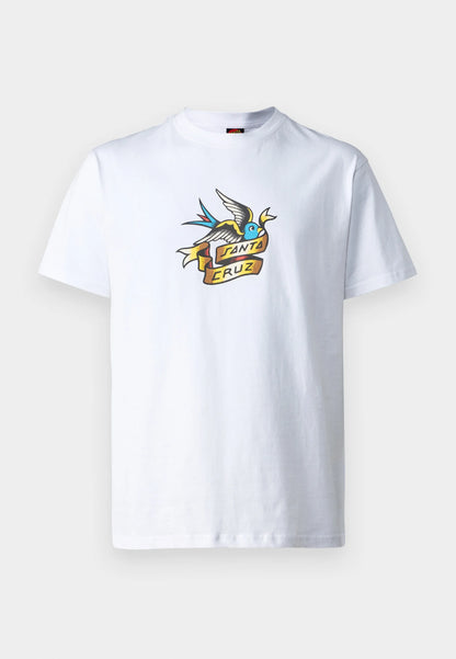 SANTA CRUZ MEN'S SOMMER SPARROW T SHIRT - WHITE | Santa Cruz |