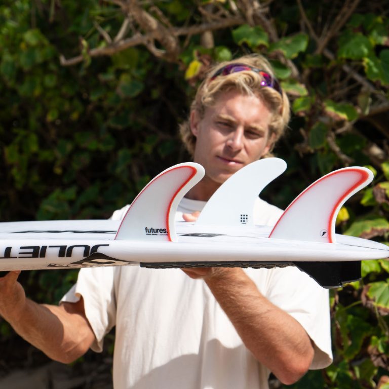 Ethan Ewing Thruster Surfboard Fins Size Large – Red | Futures | Thruster