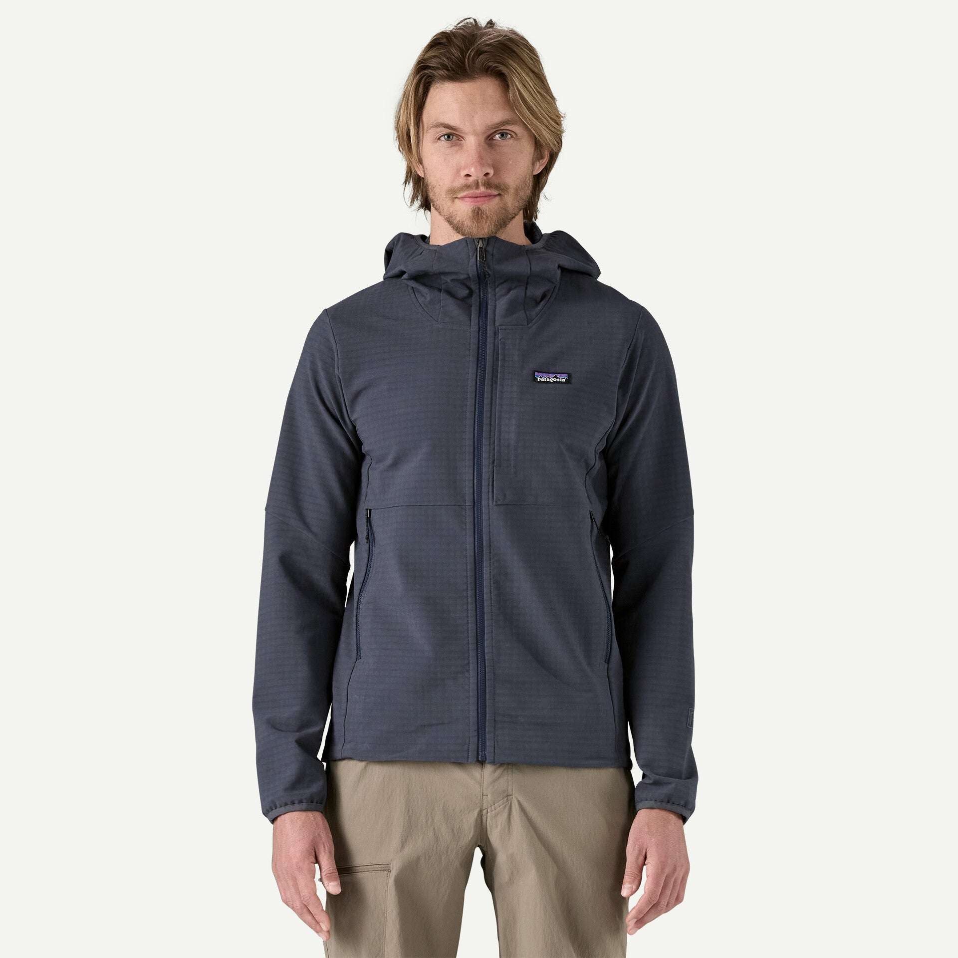 Patagonia Men's R1® TechFace Fleece Hoody-Smolder Blue | Patagonia |