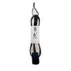 Slater designs 6ft Regular leash - white/clear Black | Slater designs | Surfboard Leash - Northshore Newquay - Surf/Skate Shop
