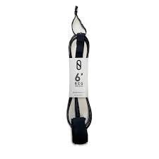 Slater designs 6ft Regular leash - white/clear Black | Slater designs | Surfboard Leash - Northshore Newquay - Surf/Skate Shop