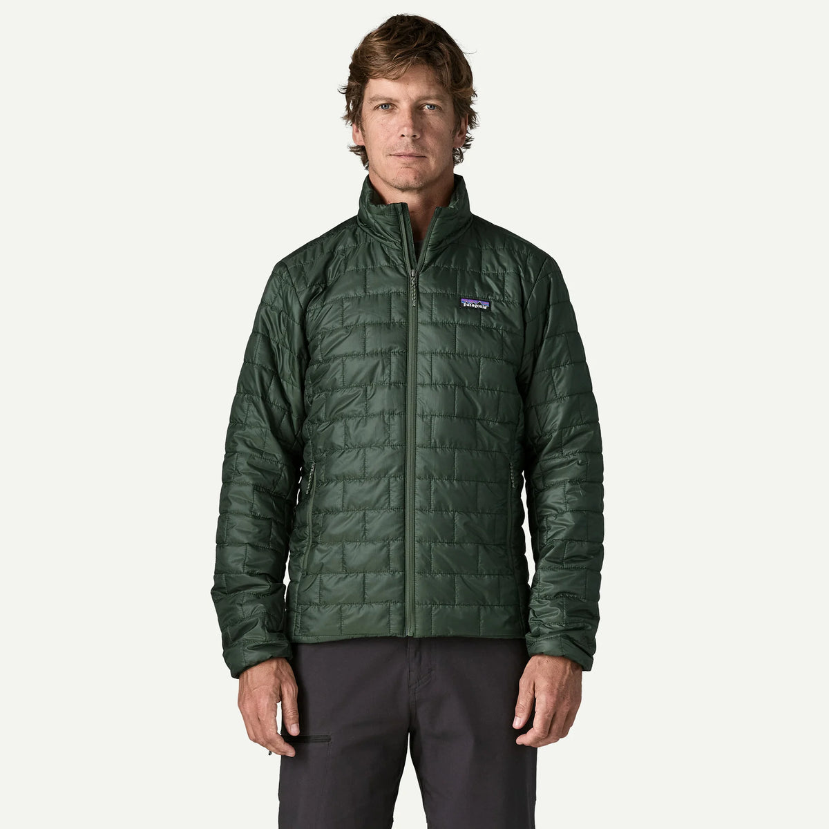 Patagonia Men's Nano Puff® Hoody-Treeline Green