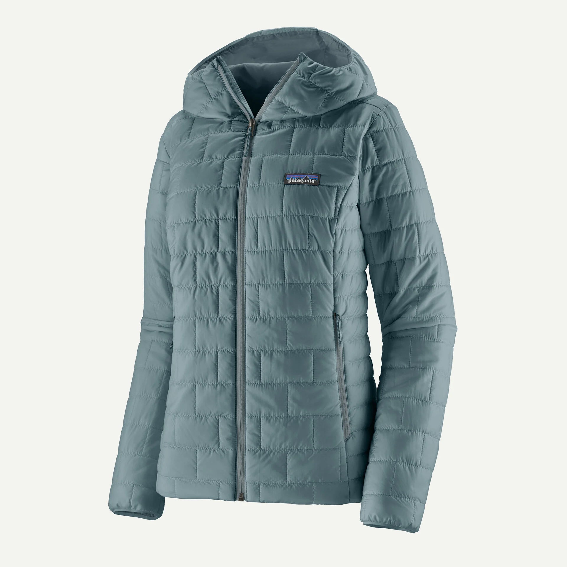 Patagonia Women's Nano Puff® Hood-Blue Sage