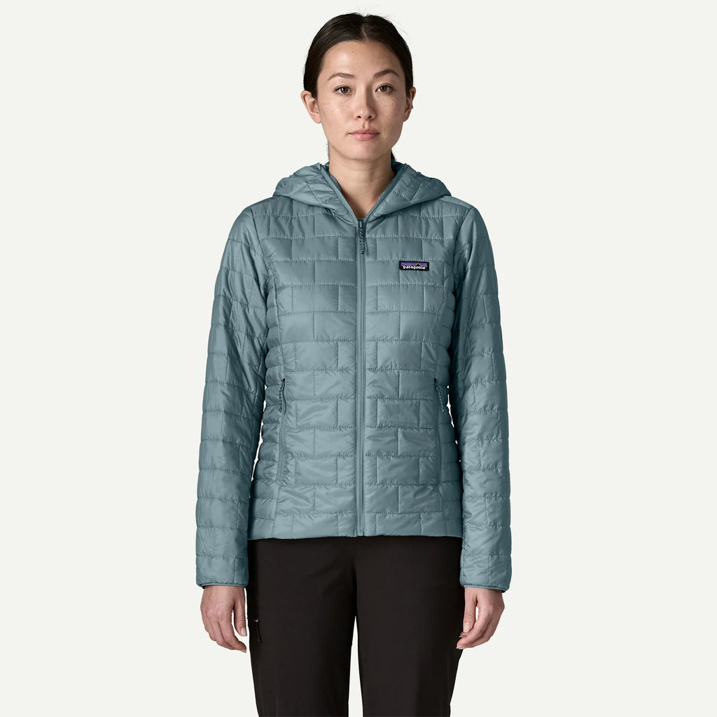 Patagonia Women's Nano Puff® Hood-Blue Sage