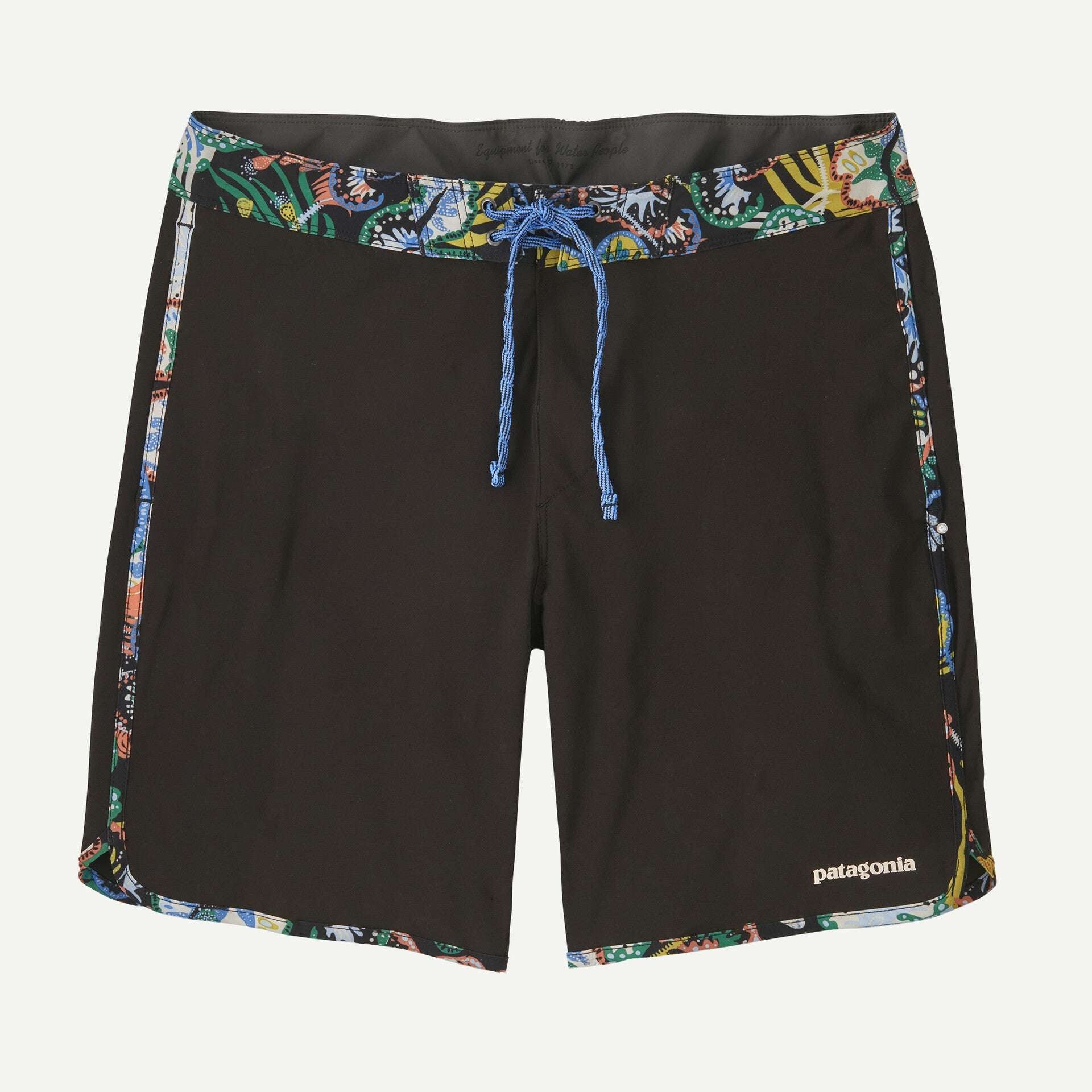 Patagonia Men's Hydropeak Side Shore Boardshorts - 18"- Undersea: Black | Patagonia |
