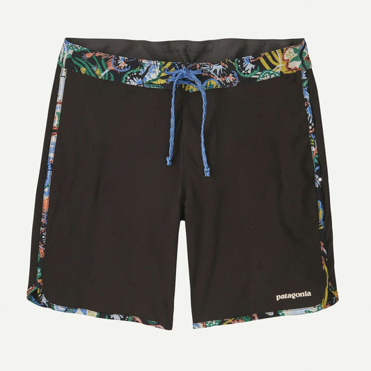 Patagonia Men's Hydropeak Side Shore Boardshorts - 18"- Undersea: Black | Patagonia |