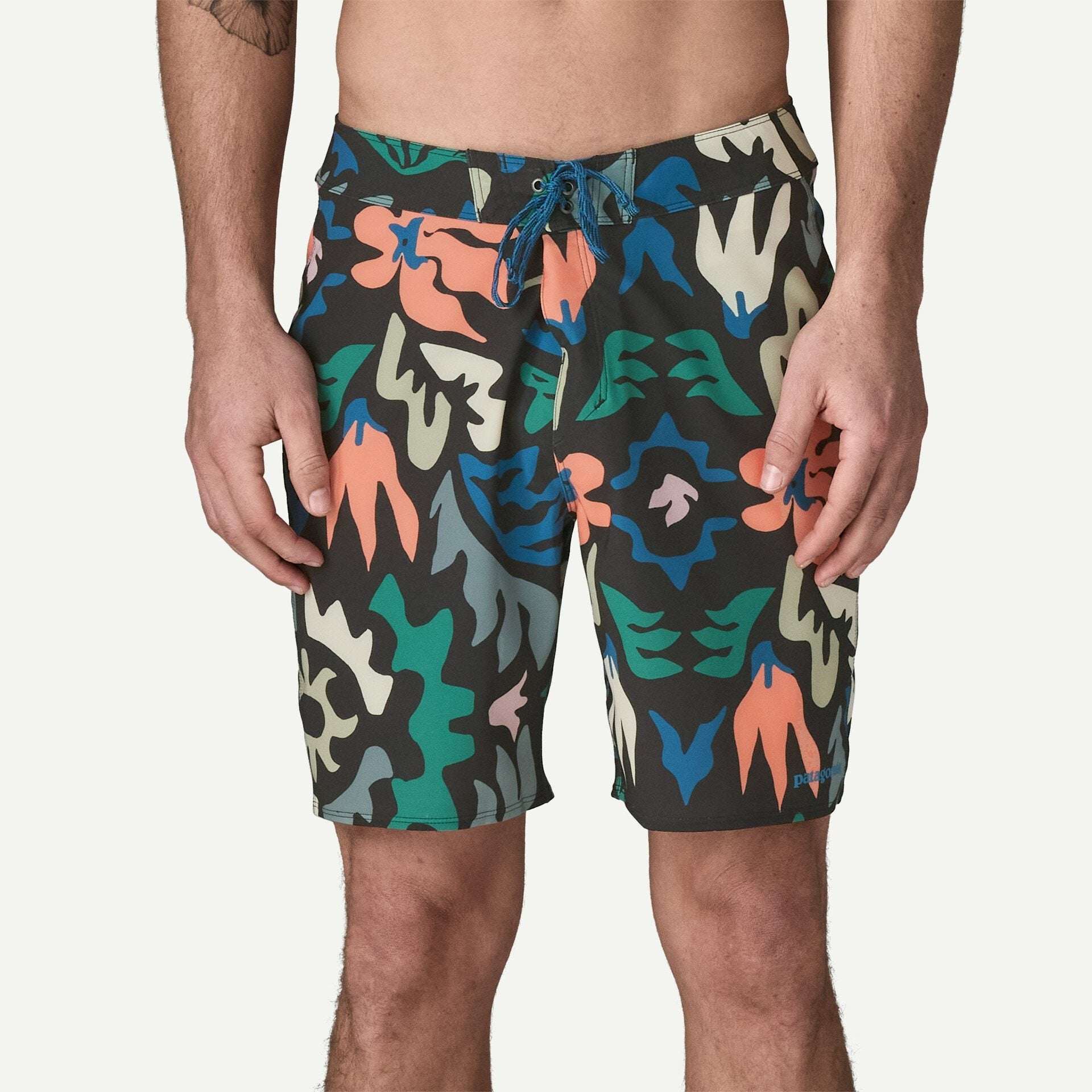 Patagonia Men's Hydropeak Boardshorts - 18"-Kaleido: Black | Patagonia | swim shorts - Northshore Newquay - Surf/Skate Shop