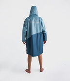 Dryrobe Advance Long Sleeve Contrast - Blue/Light Grey | Dryrobe | - Northshore Newquay - Surf/Skate Shop