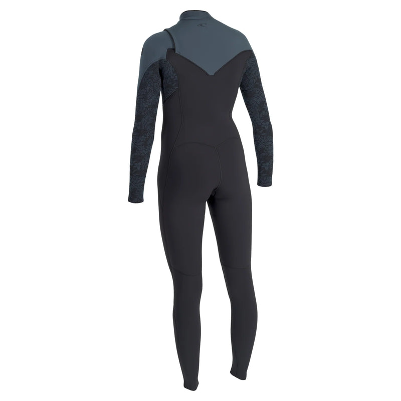 O'Neill Womens Epic 5/4mm Chest Zip Winter Wetsuit - Tempered Steel / Shaded Island / Shade | O’neill | - Northshore Newquay - Surf/Skate Shop
