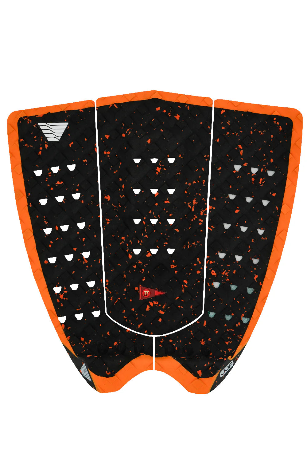 VEIA JJF PRO ROUND TAIL SURFBOARD DECK PAD Space hi vis orange | VEIA | Deck Pad - Northshore Newquay - Surf/Skate Shop