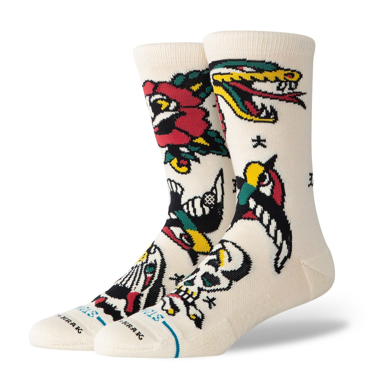 STANCE FLASH CREW SOCK-Canvas | Stance |