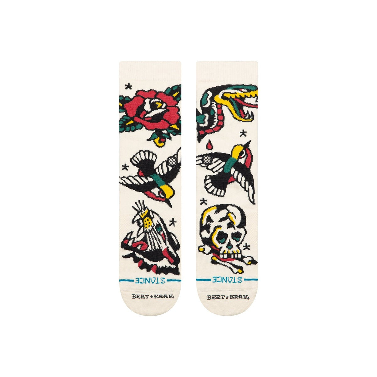 STANCE FLASH CREW SOCK-Canvas | Stance |