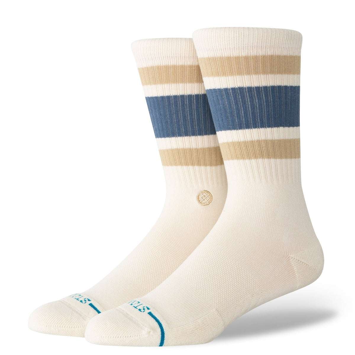 STANCE BOYD CREW SOCK-Ivory | Stance | Sports socks - Northshore Newquay - Surf/Skate Shop