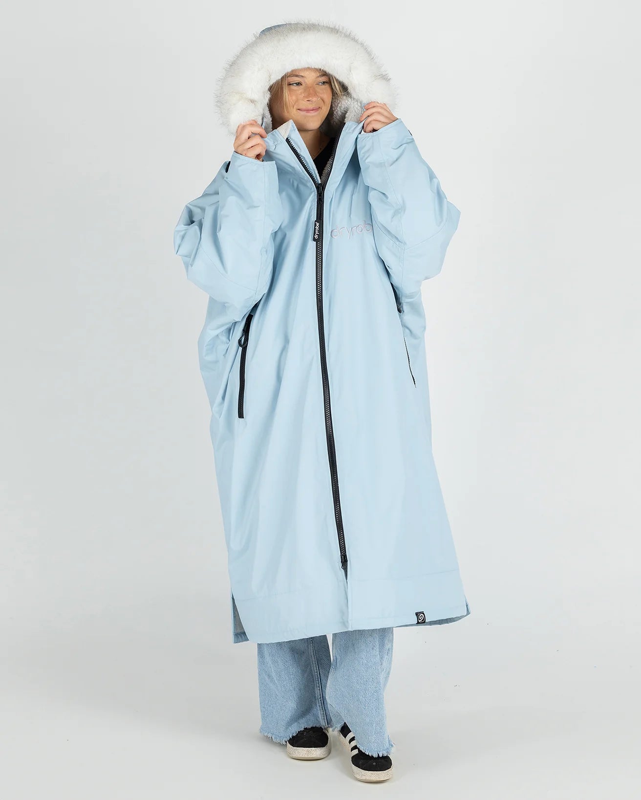DryRobe Alpine Adult Long Sleeve - Ice Blue | Dryrobe | Changing Robe