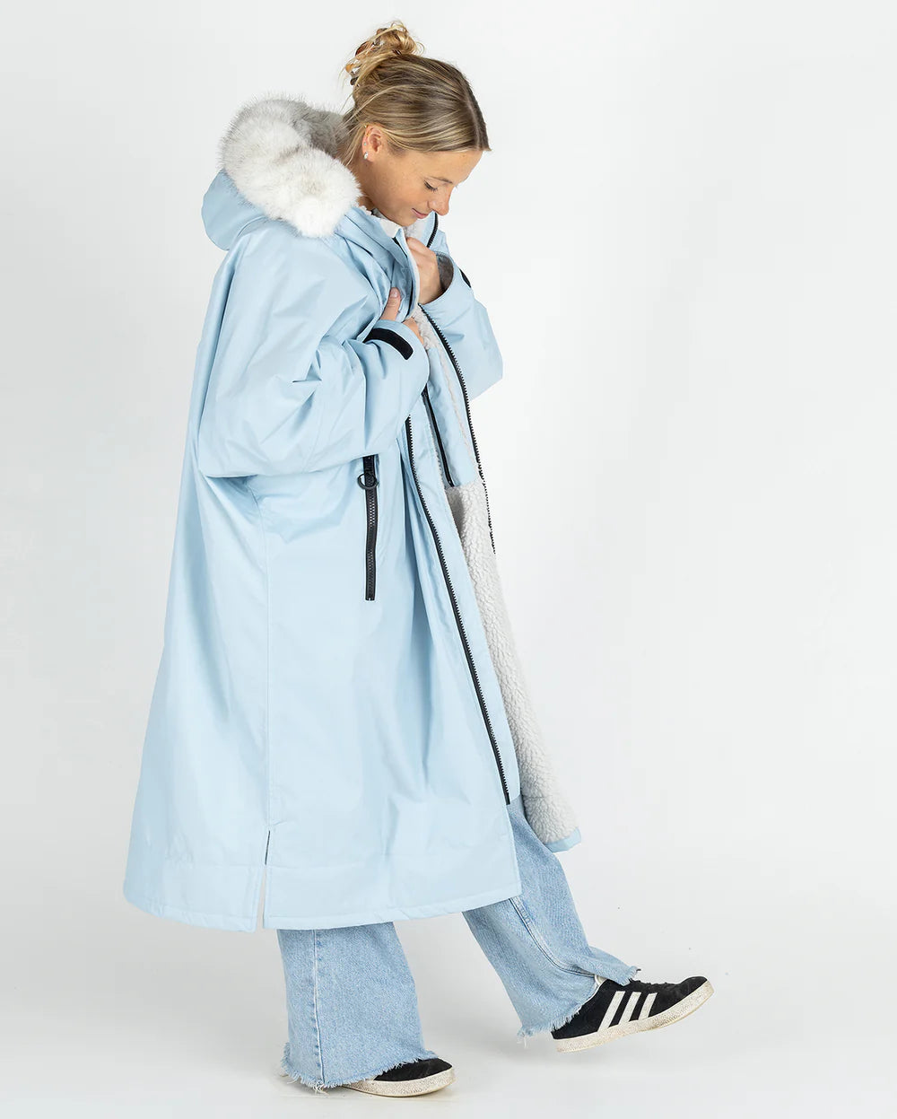 DryRobe Alpine Adult Long Sleeve - Ice Blue | Dryrobe | Changing Robe