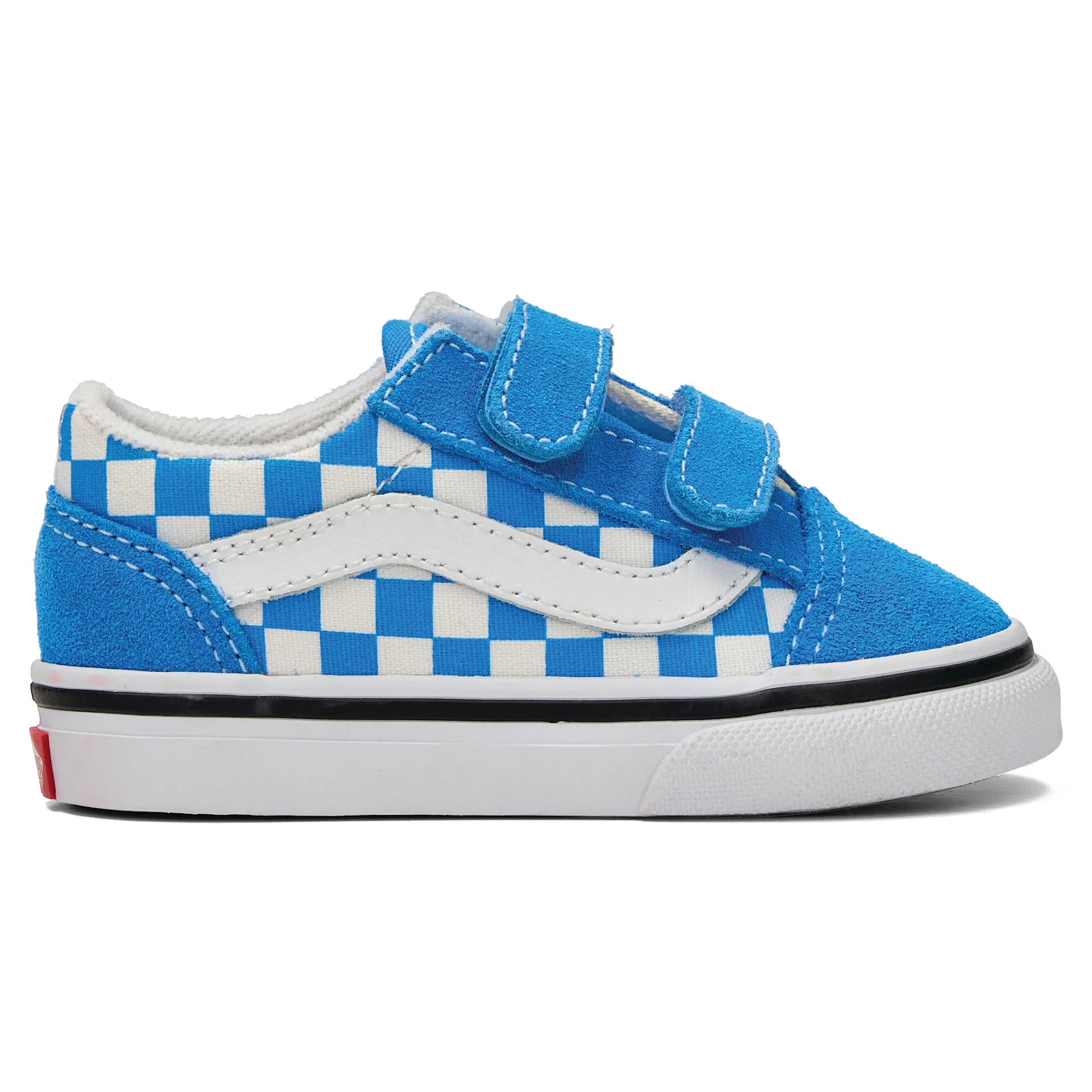 Vans Toddler Old Skool V Classic Checkerboard - Bright Azure | Vans | - Northshore Newquay - Surf/Skate Shop