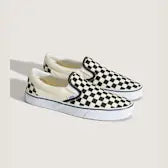 Vans Checkerboard Classic Slip-On Shoes-Black/White