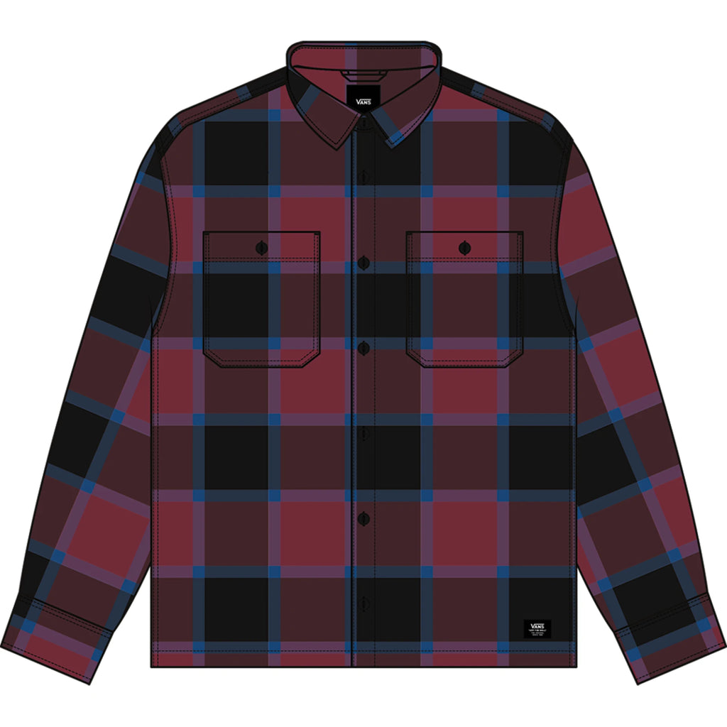 Vans Larkspur Plaid Shirt-Bordeaux/Black | Vans | Shirt