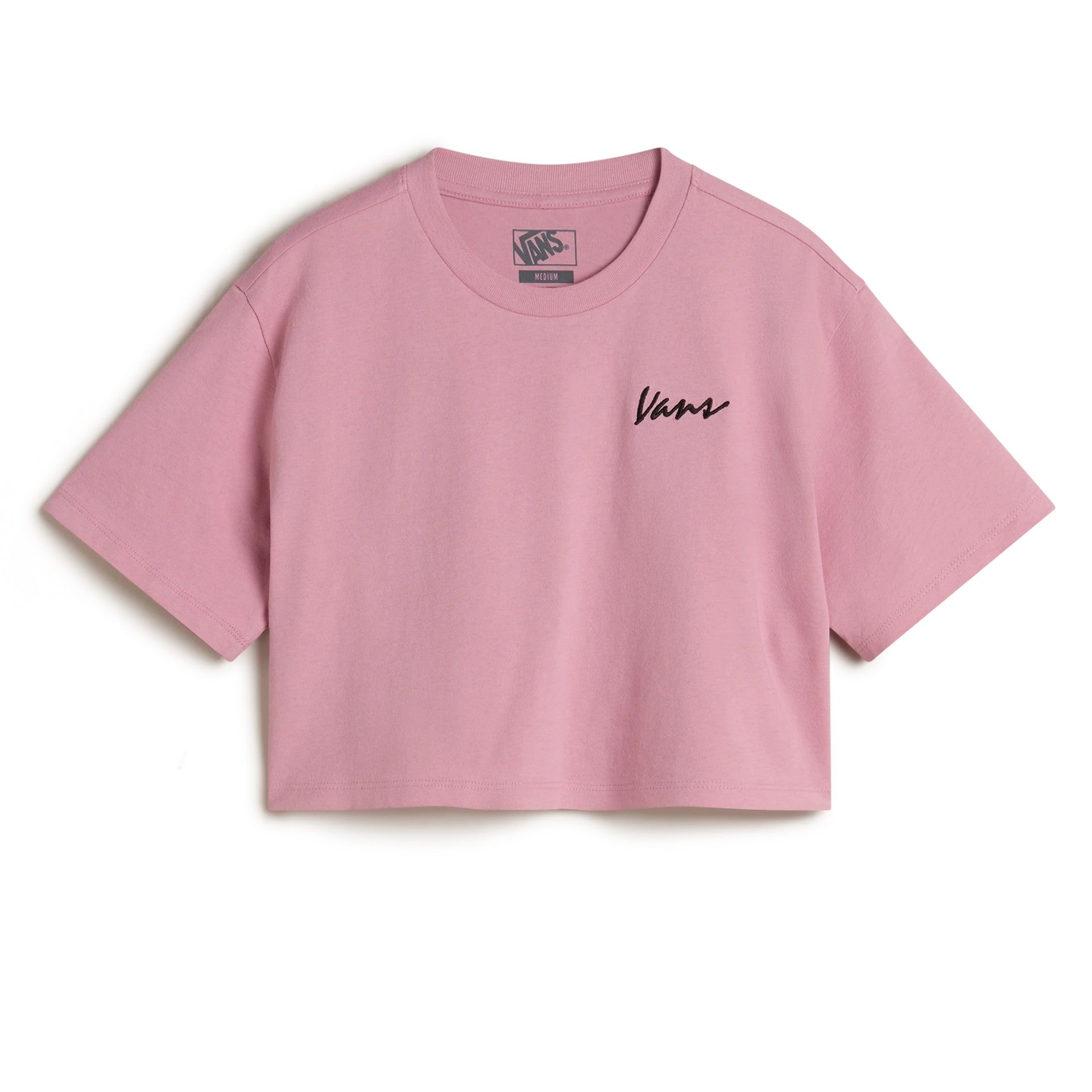Vans Archived Kids Crop Tshirt-Pink Dawn (Age 8-14) | Vans | crop Top