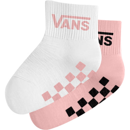 Vans Infant Drop V Socks (2 Pairs) Checkerboard Pink | Vans | Sports socks