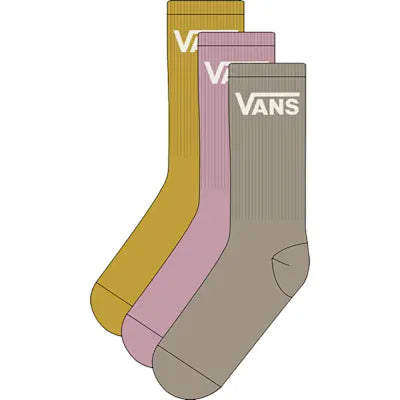 Vans Classic Crew Socks(3 pack)-Pink Dawn | Vans | Sports socks